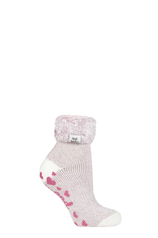 Women's 1 Pair Heat Holders Lounge Feather Turn Over Cuff Socks