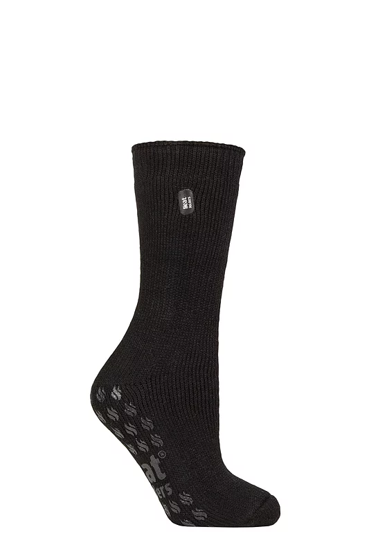 Women's 1 Pair SOCKSHOP Heat Holders 2.3 TOG Plain Thermal Slipper Socks