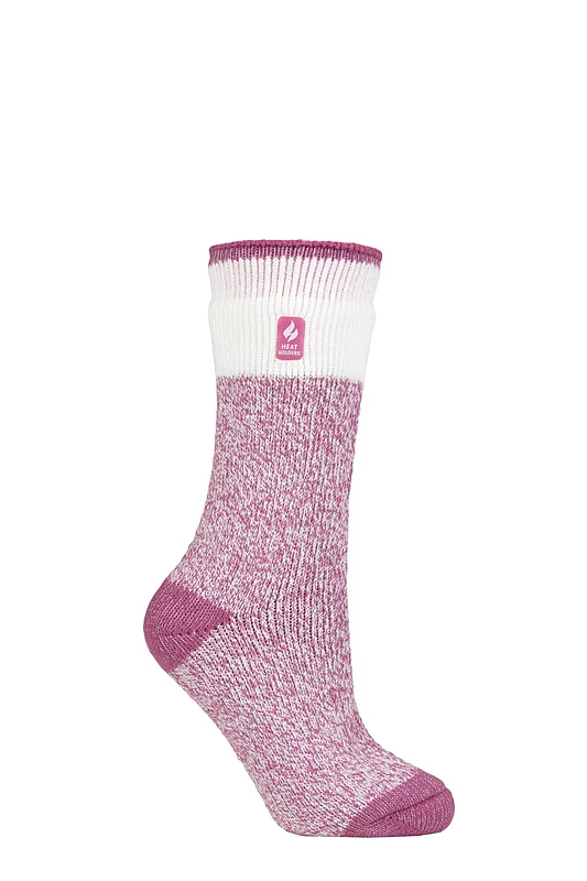 Women's 1 Pair SOCKSHOP Heat Holders 2.3 TOG Patterned Thermal Socks