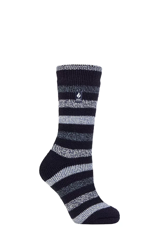 Women's 1 Pair SOCKSHOP Heat Holders 2.3 TOG Patterned Thermal Socks