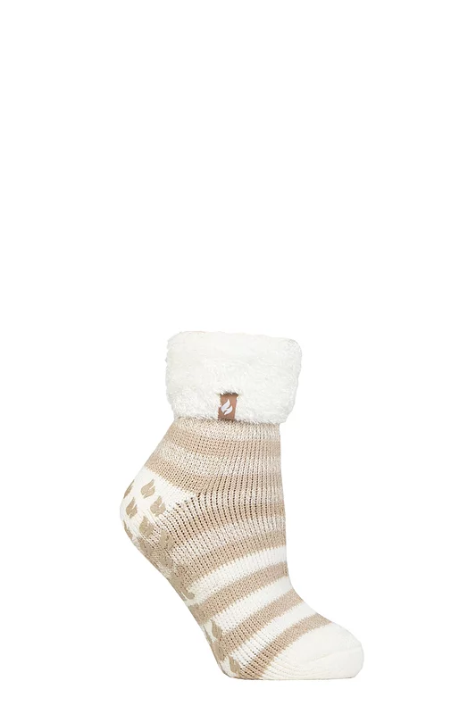 Women's 1 Pair SOCKSHOP Heat Holders Aberfeldy Stripe Lounge Socks