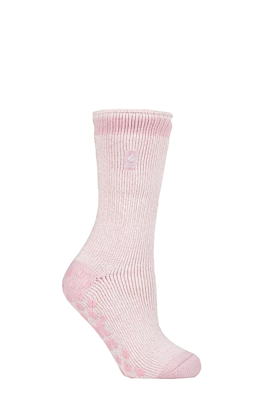Women's 1 Pair SOCKSHOP Heat Holders 2.3 TOG Plain and Patterned Slipper Socks