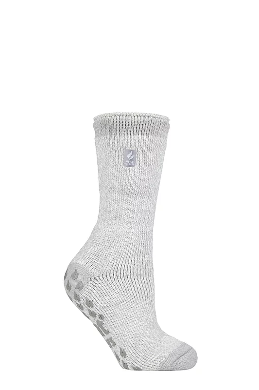 Women's 1 Pair SOCKSHOP Heat Holders 2.3 TOG Plain and Patterned Slipper Socks