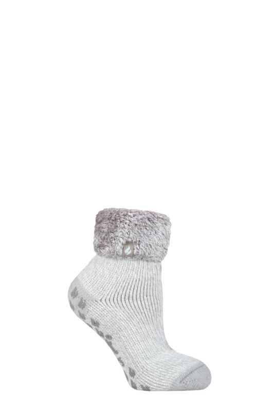 Women's 1 Pair Heat Holders Lounge Feather Turn Over Cuff Socks
