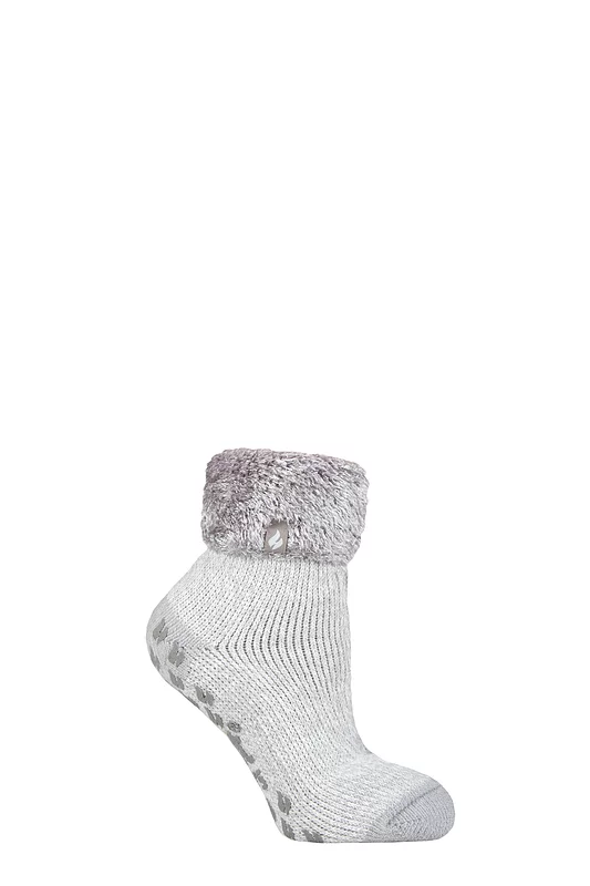 Women's 1 Pair Heat Holders Lounge Feather Turn Over Cuff Socks