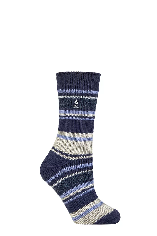 Women's 1 Pair SOCKSHOP Heat Holders 2.3 TOG Patterned Thermal Socks