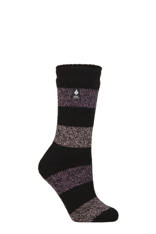 Women's 1 Pair SOCKSHOP Heat Holders 2.3 TOG Patterned Thermal Socks