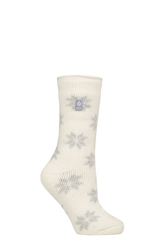 Women's 1 Pair SOCKSHOP Heat Holders 2.3 TOG Patterned Thermal Socks