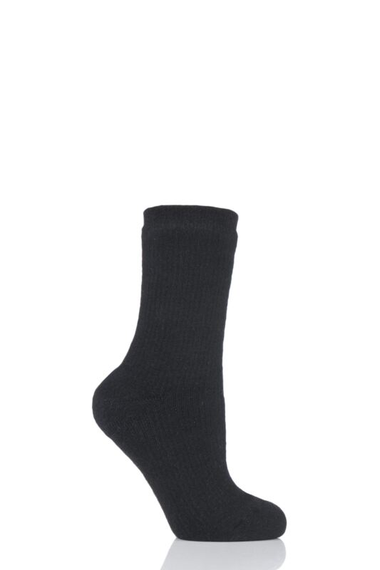 Mens and Ladies 1 Pair Heat Holders Waterproof 2.6 Tog Socks Black 6-11 Mens