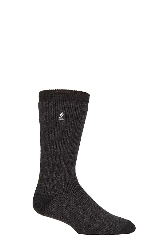 Mens 1 Pair SOCKSHOP Heat Holders 2.3 TOG Patterned and Plain Thermal Socks