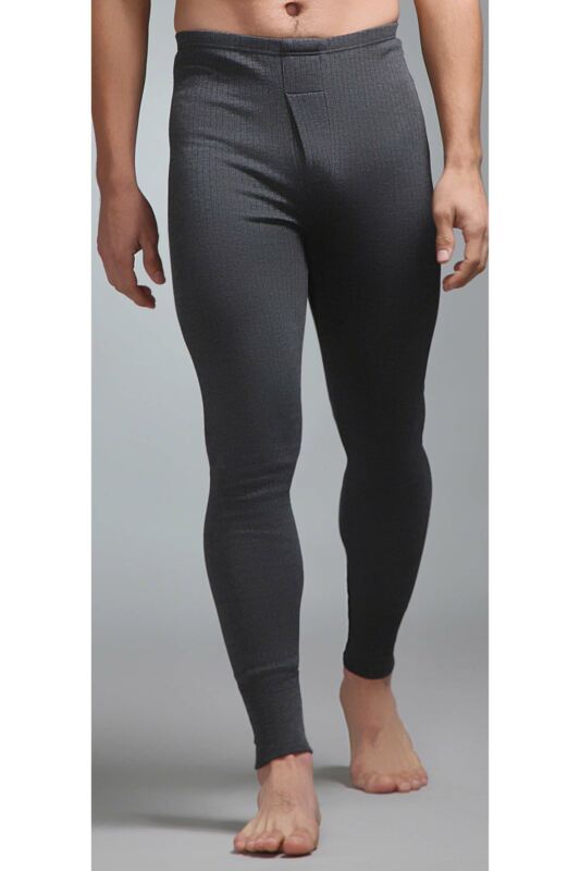 Mens 1 Pair SOCKSHOP Heat Holders 0.45 TOG Thermal Long Johns Charcoal XXXL