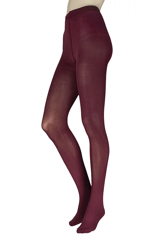 Women's 1 Pair Charnos 60 Denier Opaque Tights Cherry Small