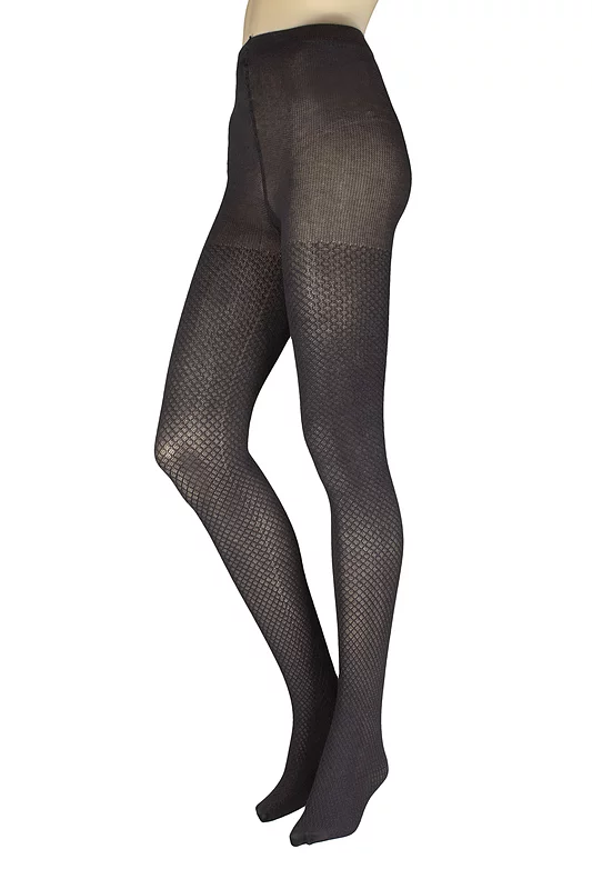 Women's 1 Pair Charnos Textured Cotton Tights