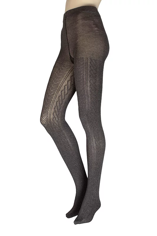 Women's 1 Pair Charnos Cotton Chevron Tights