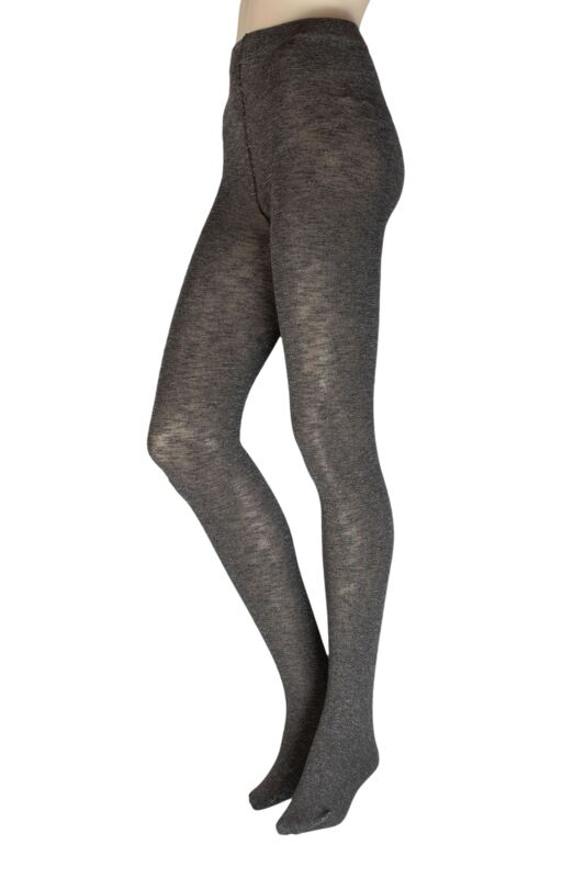 Women's 1 Pair Charnos Textured Tights Grey Small / Medium