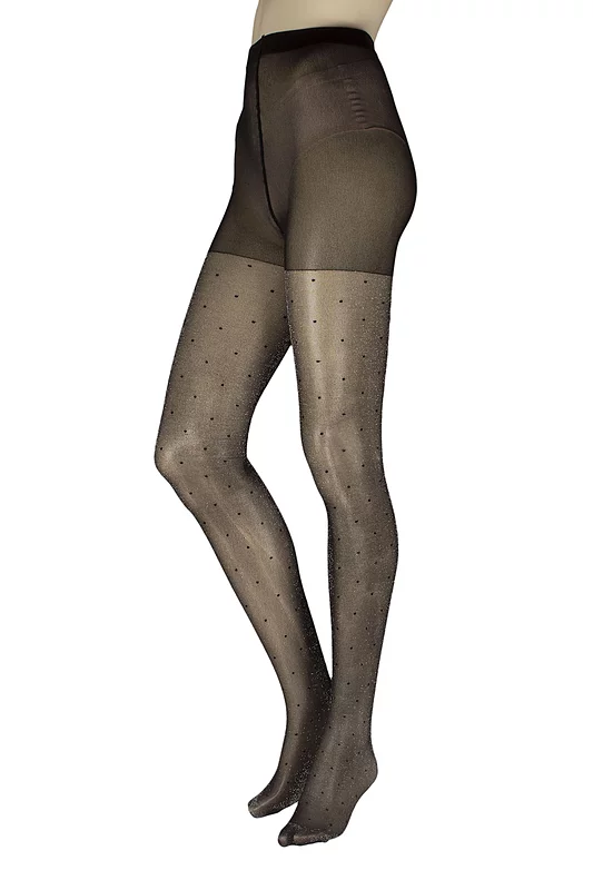 Women's 1 Pair Charnos Sparkle Polka Dot Tights
