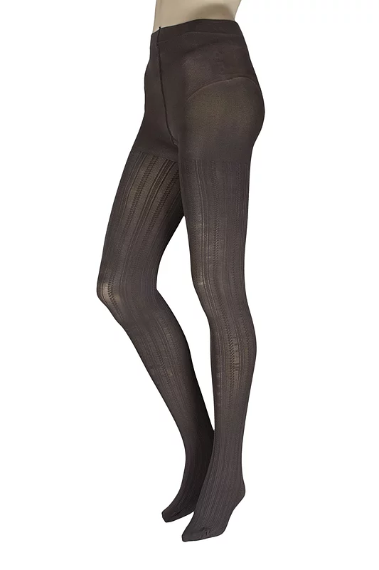 Women's 1 Pair Charnos Opaque Cable Knit Tights