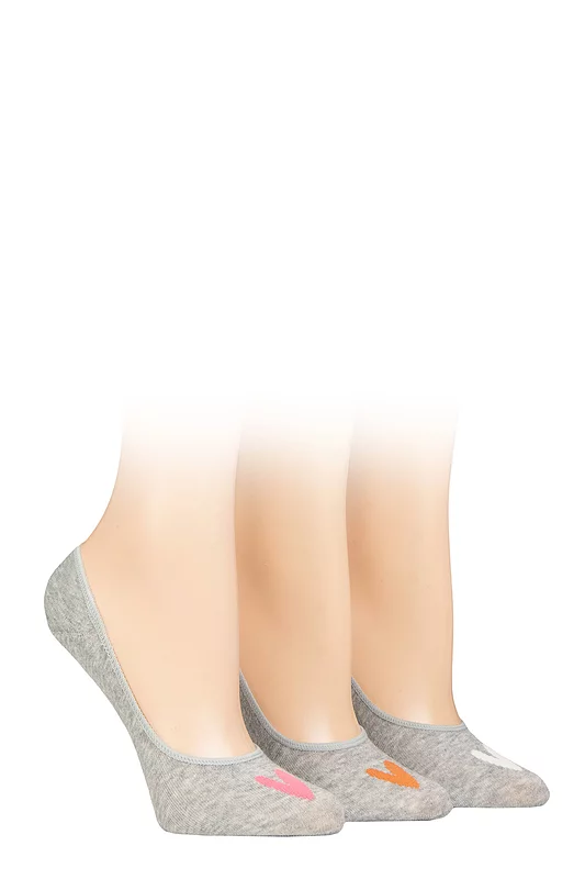 Women's 3 Pair Caroline Gardner Casual Shoe Liner Socks