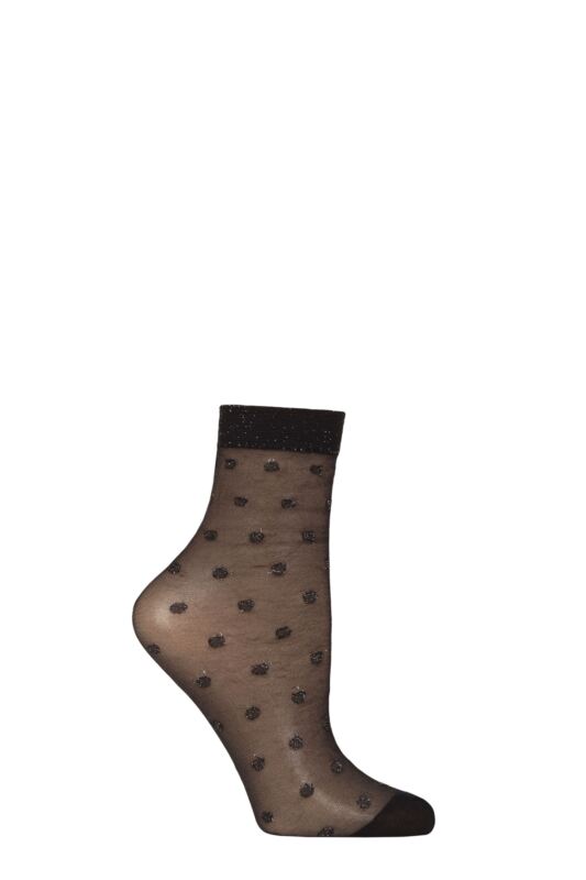 Women's 1 Pair Charnos Sparkle Spot Ankle Socks