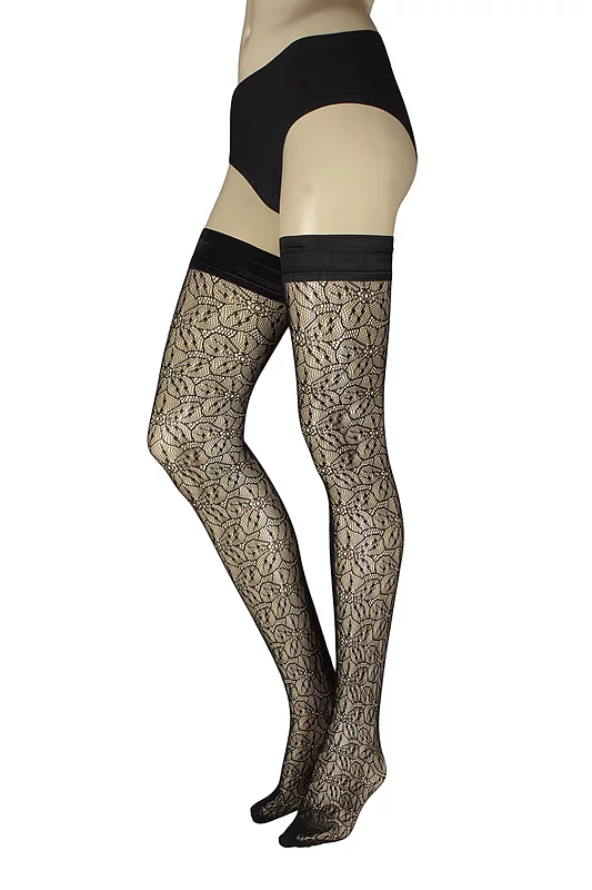 Women's 1 Pair Trasparenze Compass Rose Hold Ups