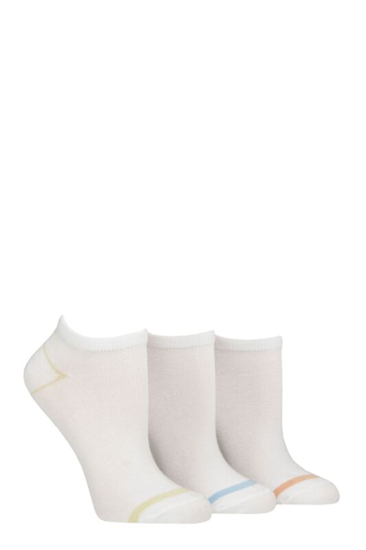 Women's 3 Pair Glenmuir Plain and Patterned Bamboo Secret Socks