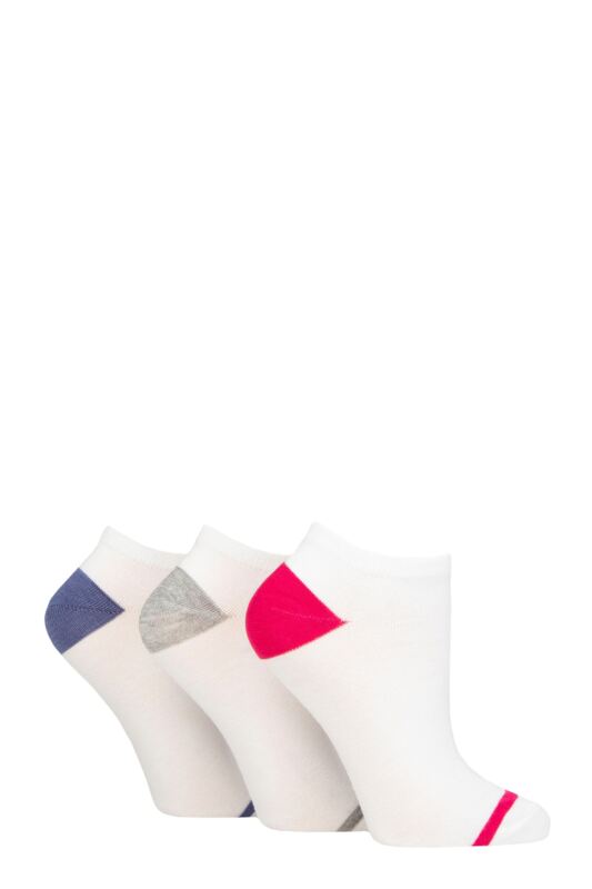 Women's 3 Pair Glenmuir Plain and Patterned Bamboo Secret Socks