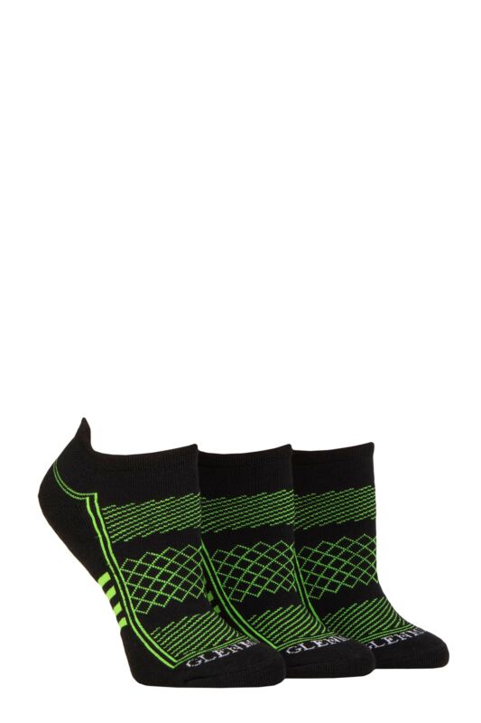 Women's 3 Pair Glenmuir Cushioned Sport Trainer Socks
