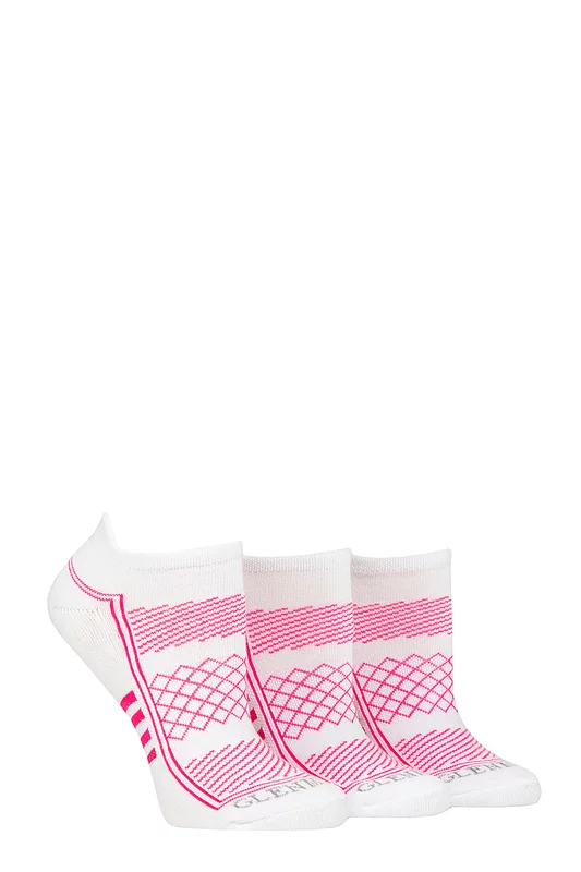 Women's 3 Pair Glenmuir Cushioned Sport Trainer Socks
