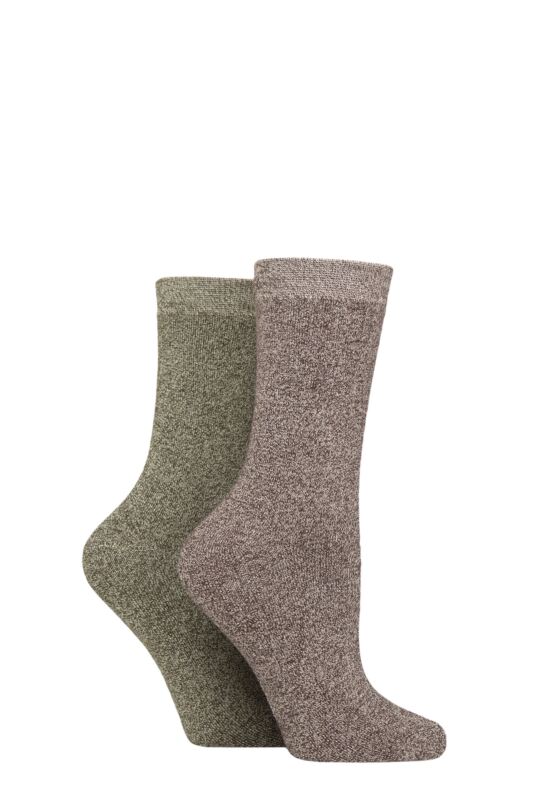 Women's 2 Pair Glenmuir Bamboo Cushioned Boot Socks