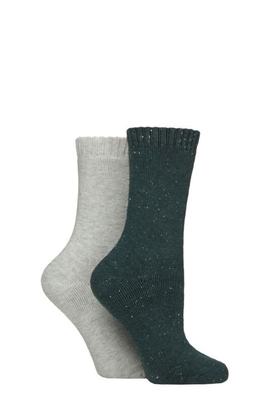 Women's 2 Pair Glenmuir Fully Cushioned Thermal Boot Socks