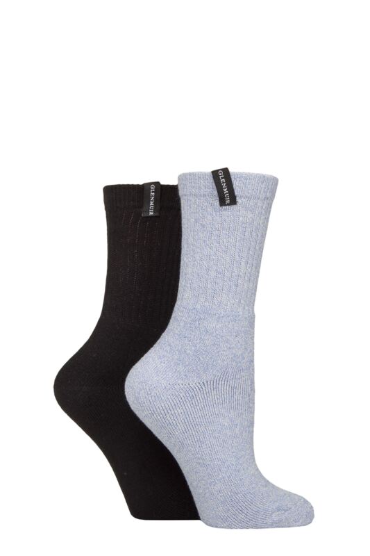 Women's 2 Pair Glenmuir Classic Cushioned Cotton Boot Socks