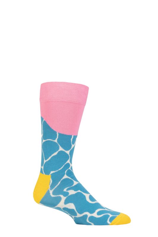 Mens and Women's 1 Pair Happy Socks Blind Indus River Dolphin Socks