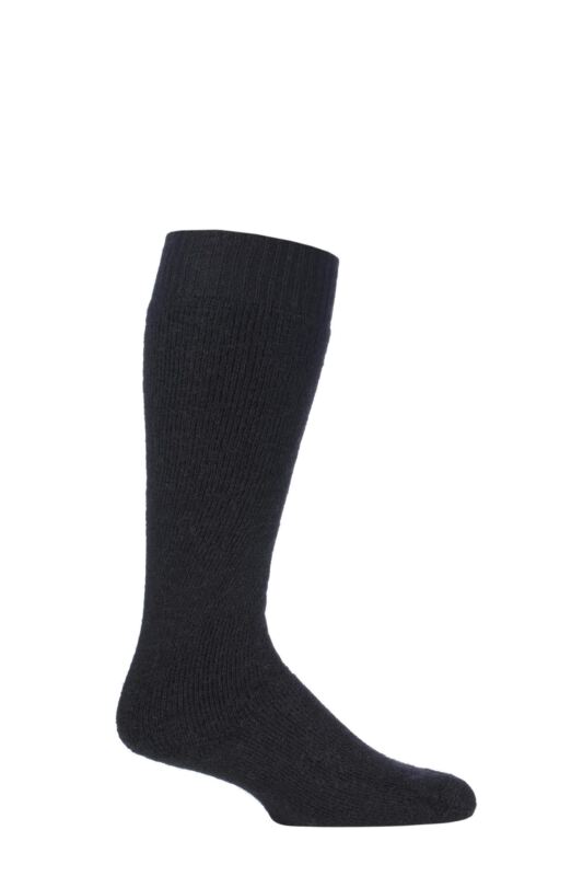 Mens and Women's 1 Pair SOCKSHOP of London Mohair Knee High Socks With Cushioning Black 4-7