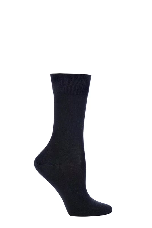 Women's 1 Pair Falke Sensitive London Left And Right Comfort Cuff Cotton Socks