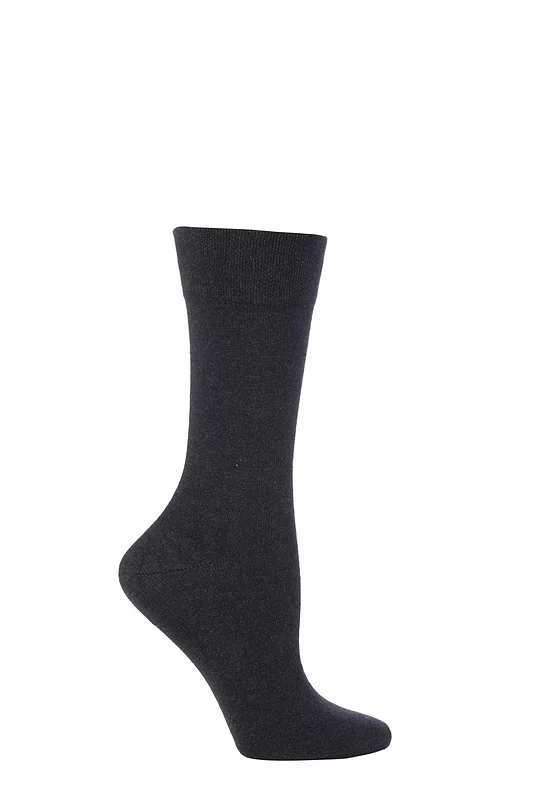 Women's 1 Pair Falke Sensitive London Left And Right Comfort Cuff Cotton Socks