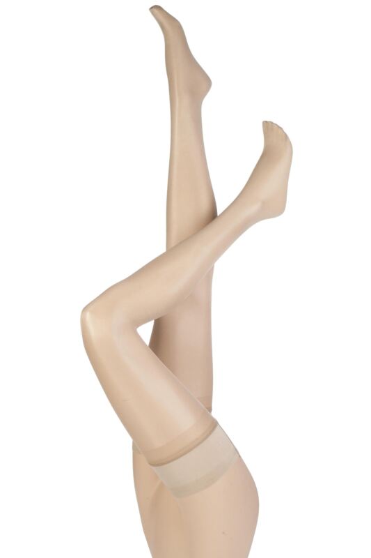 Women's 1 Pair Charnos 10 Denier Elegance Sheer Hold Ups