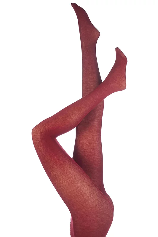 Women's 1 Pair Trasparenze Jennifer Merino Wool Tights Wine Red Medium