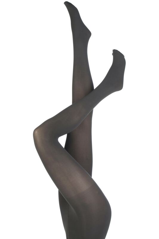 Women's 1 Pair Charnos 60 Denier Opaque Tights Grey L