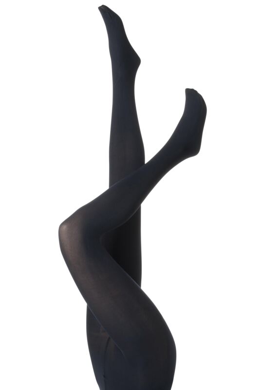 Women's 1 Pair Charnos 100 Denier Opaque Tights Navy XL