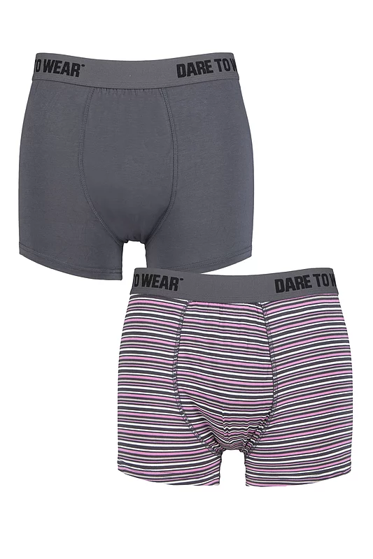 Mens 2 Pack SOCKSHOP Dare To Wear Bamboo Trunks