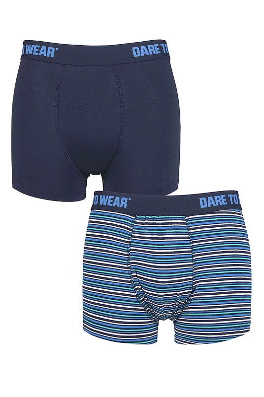 Mens 2 Pack SOCKSHOP Dare To Wear Bamboo Trunks