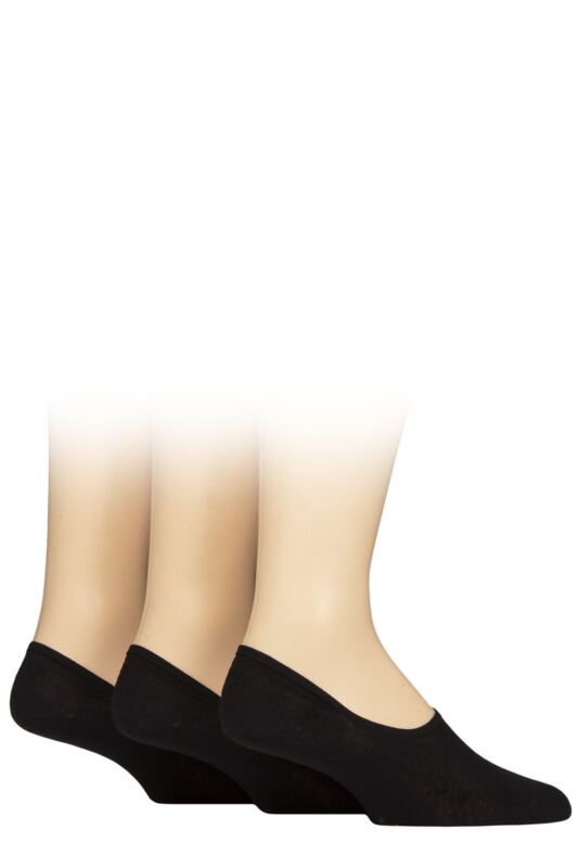 Mens 3 Pair Glenmuir Cotton Shoe Liner Socks