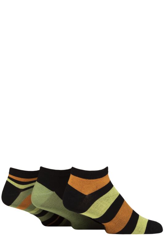 Mens 3 Pair Glenmuir Bamboo Trainer Socks