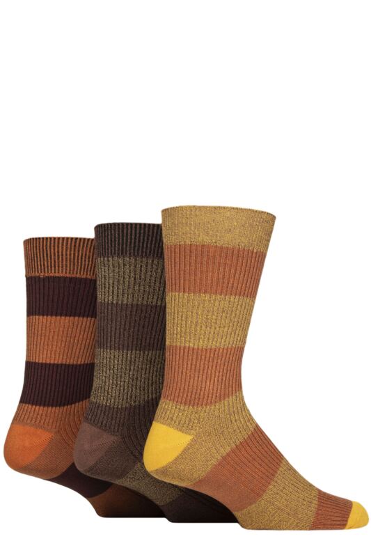 Mens 3 Pair Glenmuir Bamboo Leisure Socks