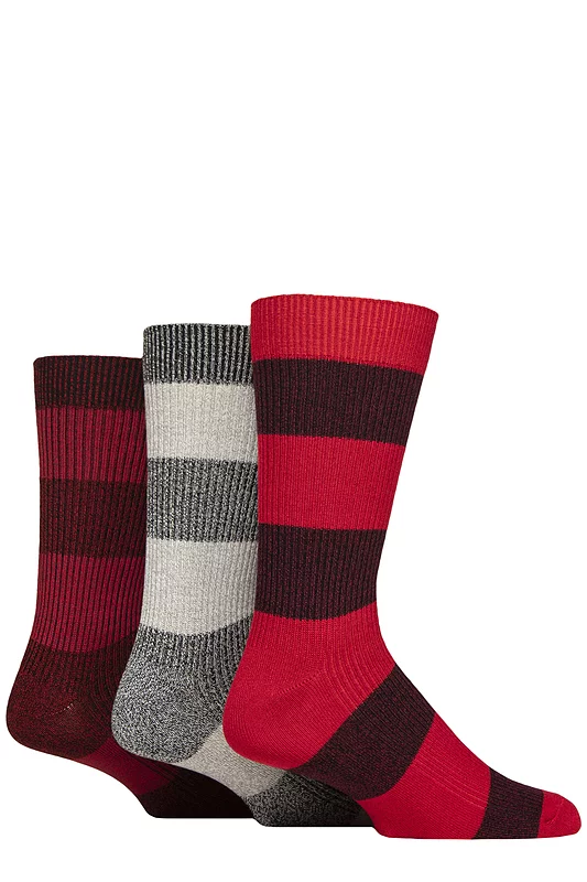 Mens 3 Pair Glenmuir Bamboo Leisure Socks