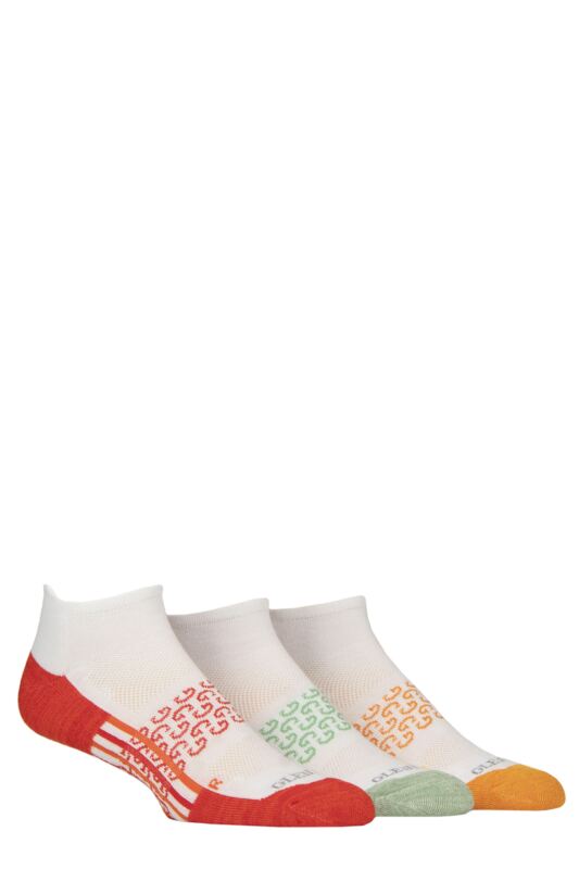 Mens 3 Pair Glenmuir Sport Technical Cushioned Trainer Socks
