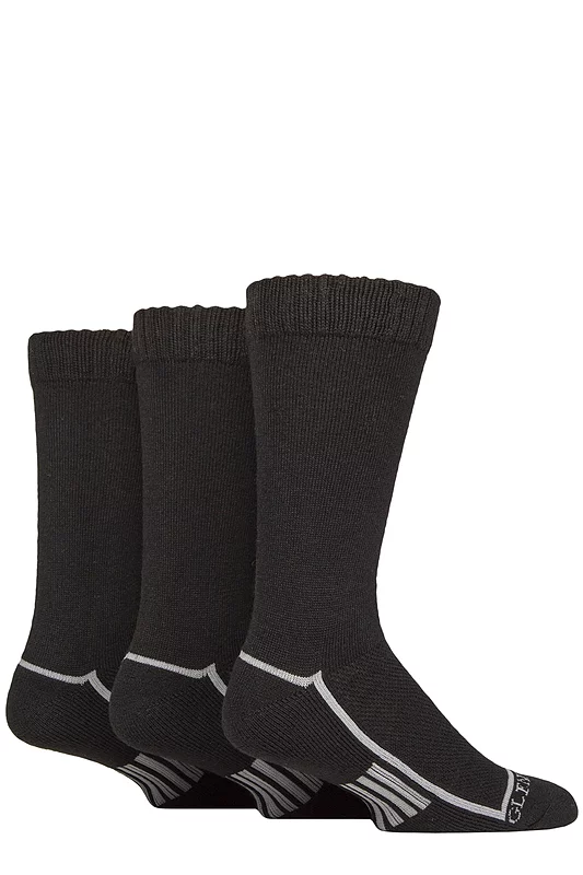 Mens 3 Pair Glenmuir Sport Wool Performance Socks