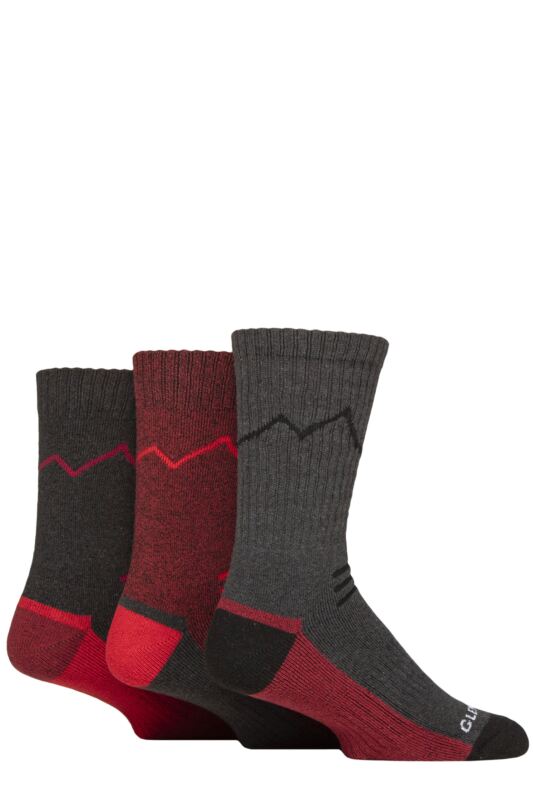 Mens 3 Pair Glenmuir Fully Cushioned Boot Socks
