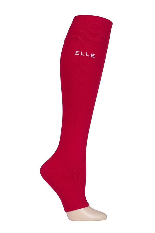 Women's 1 Pair Elle Milk Compression Open Toe Socks Red Medium