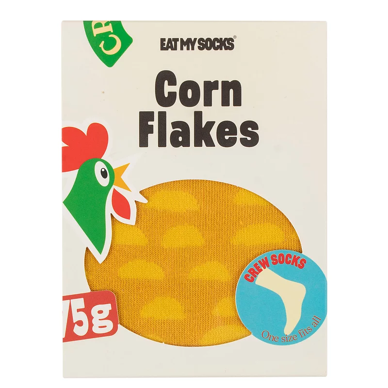 EAT MY SOCKS 1 Pair Corn Flakes Cotton Socks